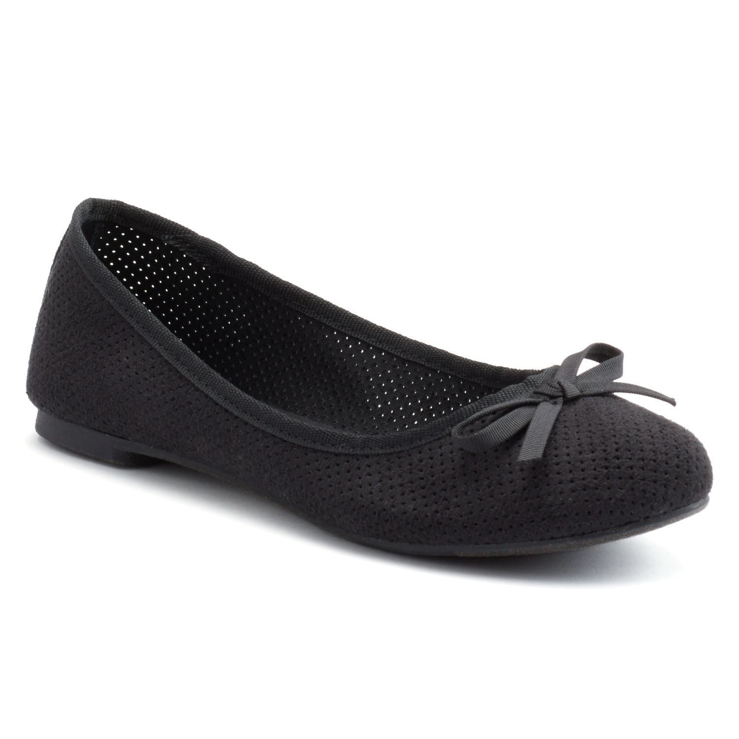 kohls so black flats