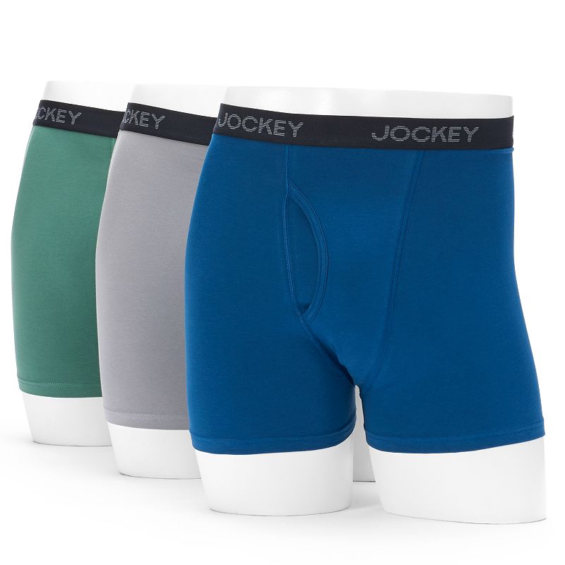 Men's Jockey Classics 3-pack StayDry Stretch Full-Rise Boxer Briefs