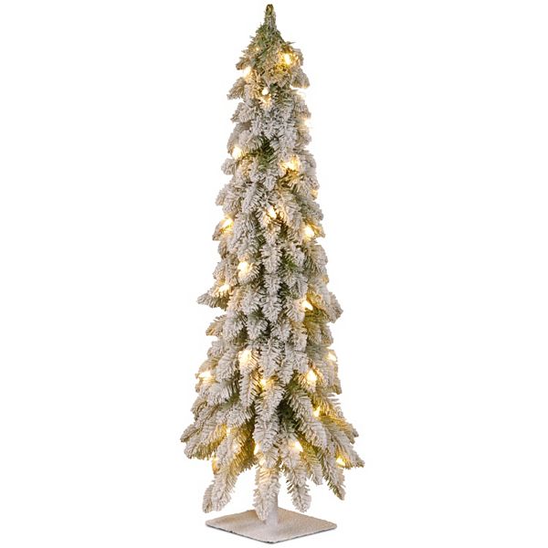 3ft. PreLit Snowy Downswept Artificial Christmas Tree