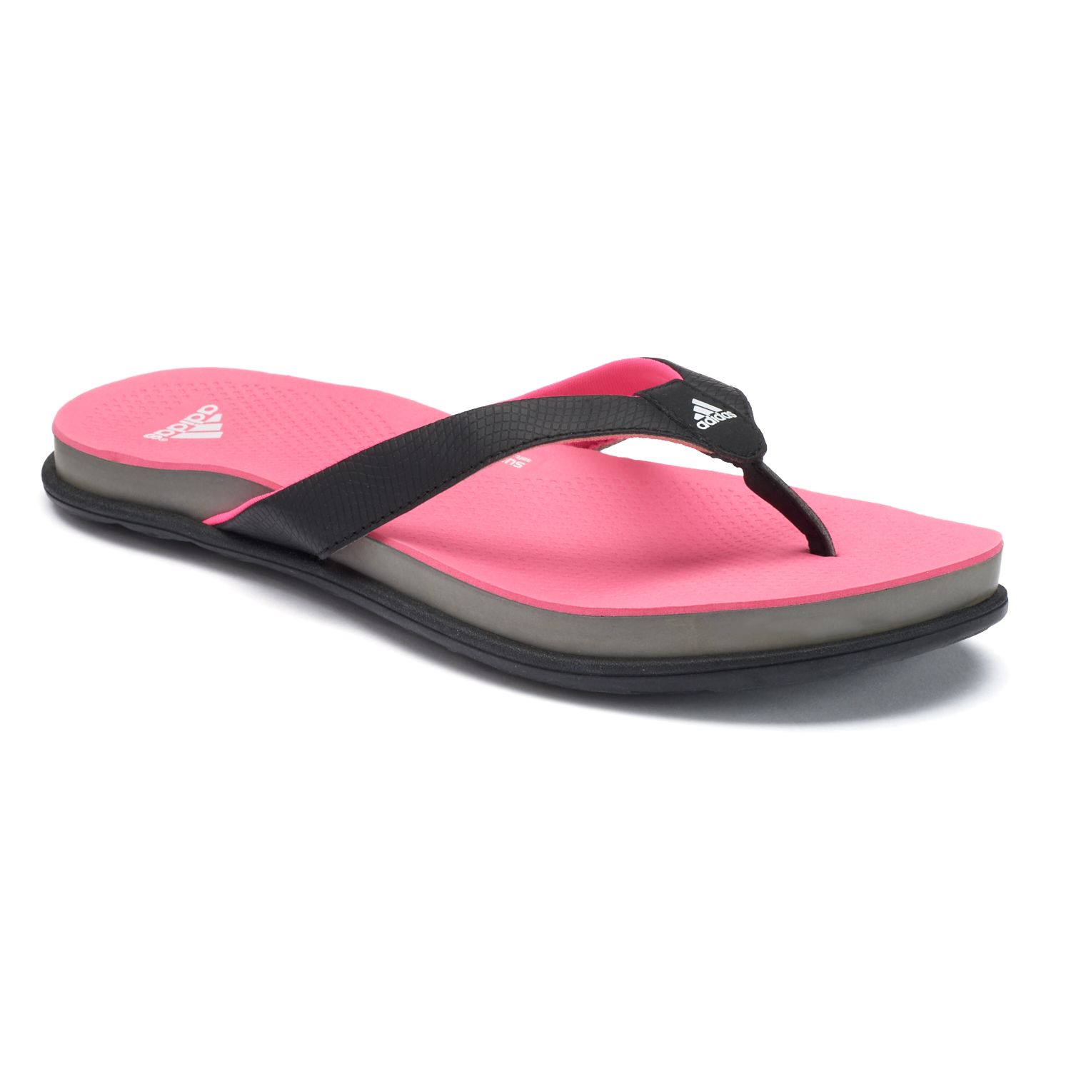 adidas flip flops womens pink