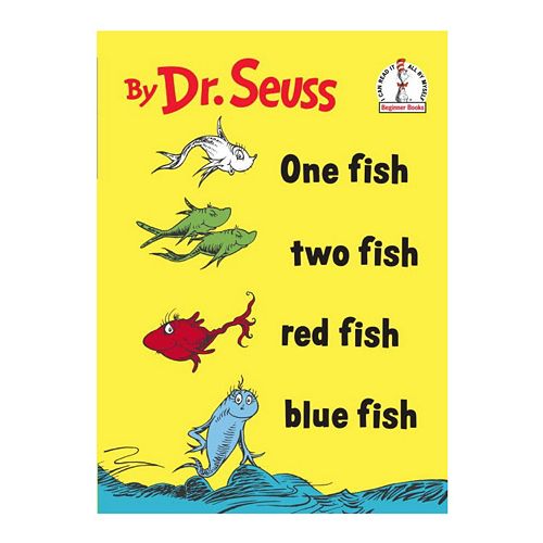 Dr. Seuss One Fish Two Fish Red Fish Blue Fish Hardcover Book