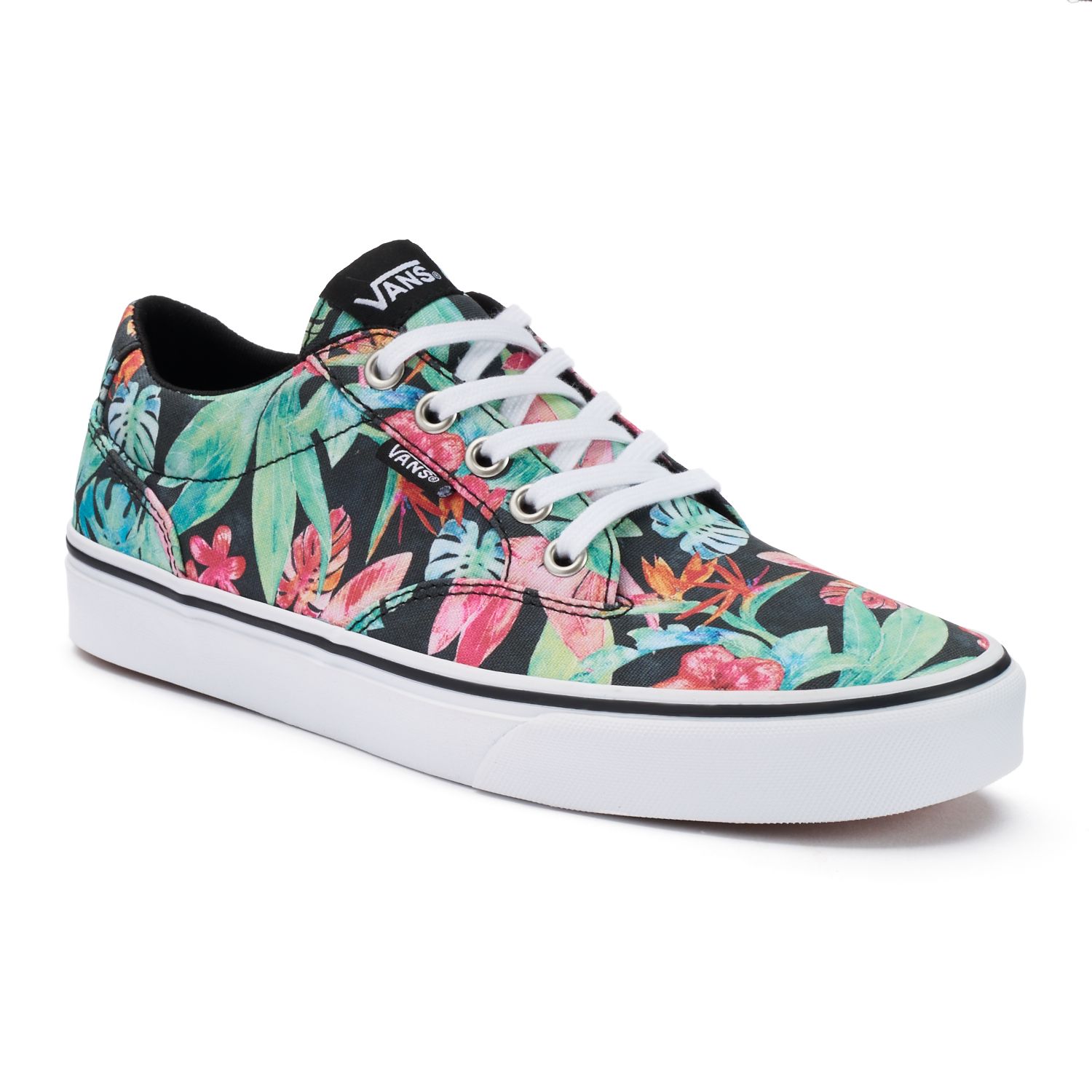 vans tropical print shoes