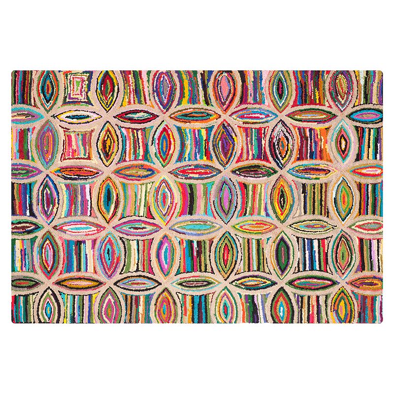 Safavieh Nantucket Lindsey Geometric Rug, Multicolor, 4X6 Ft