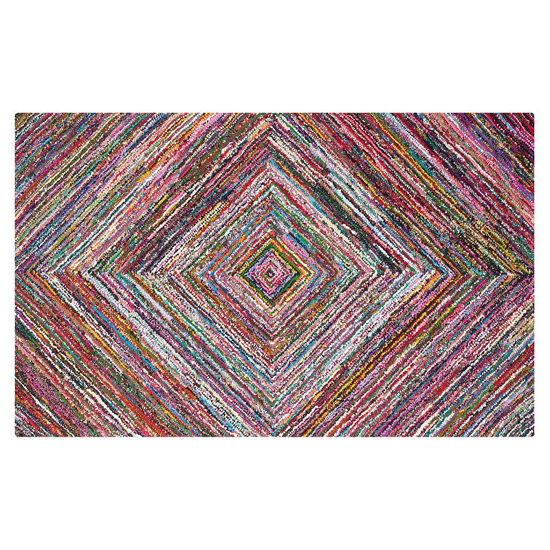 Safavieh Nantucket Beryl Geometric Rug, Multicolor, 4Ft Rnd