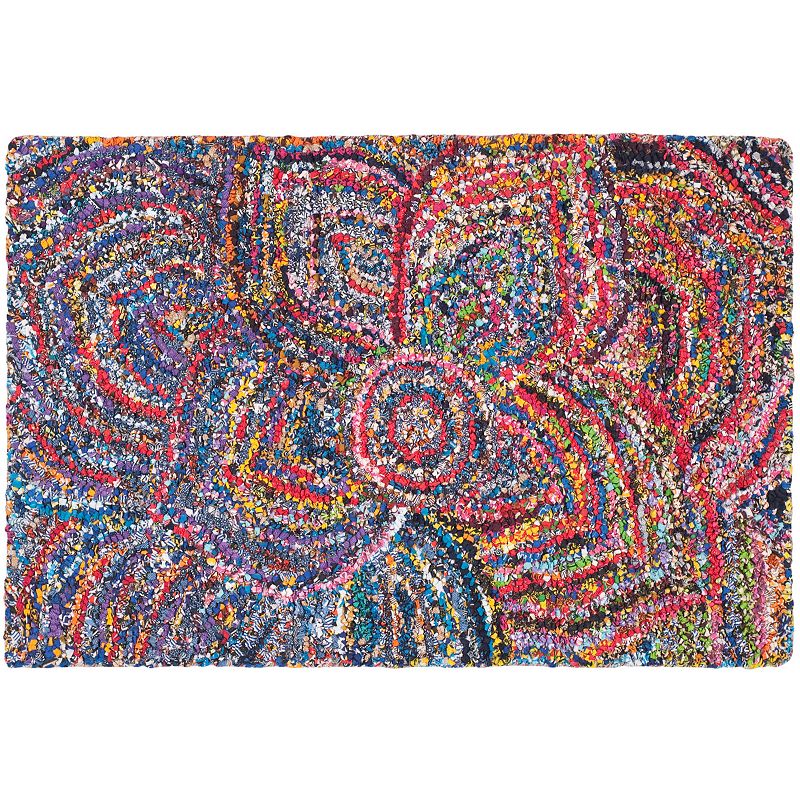 Safavieh Nantucket Mallory Geometric Rug, Multicolor, 6Ft Rnd