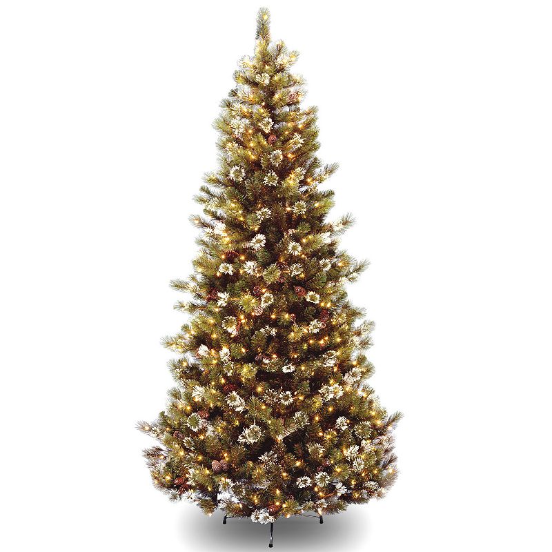 7.5-ft. Pre-Lit Glittery Pine Artificial Christmas Tree, Green