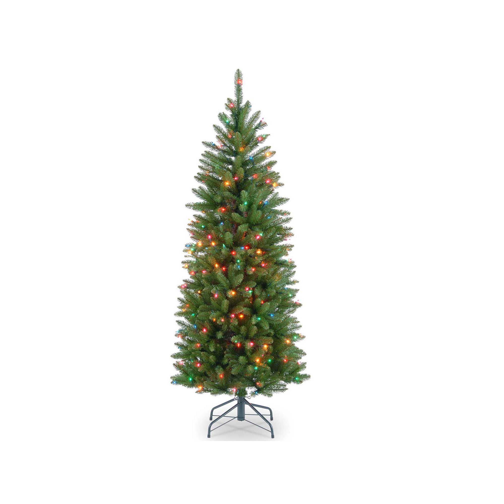 National Tree Company 4.5-ft. Pre-Lit Kingswood Fir Pencil Artificial Chris