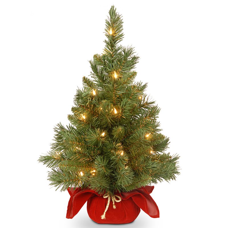 24-in. Pre-Lit LED Majestic Fir Artificial Christmas Tree, Green