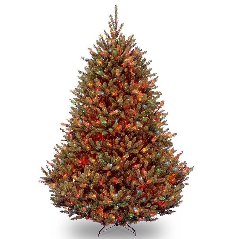 7.5-ft. Pre-Lit Multicolor Natural Fraser Fir Artificial Christmas Tree, Gr