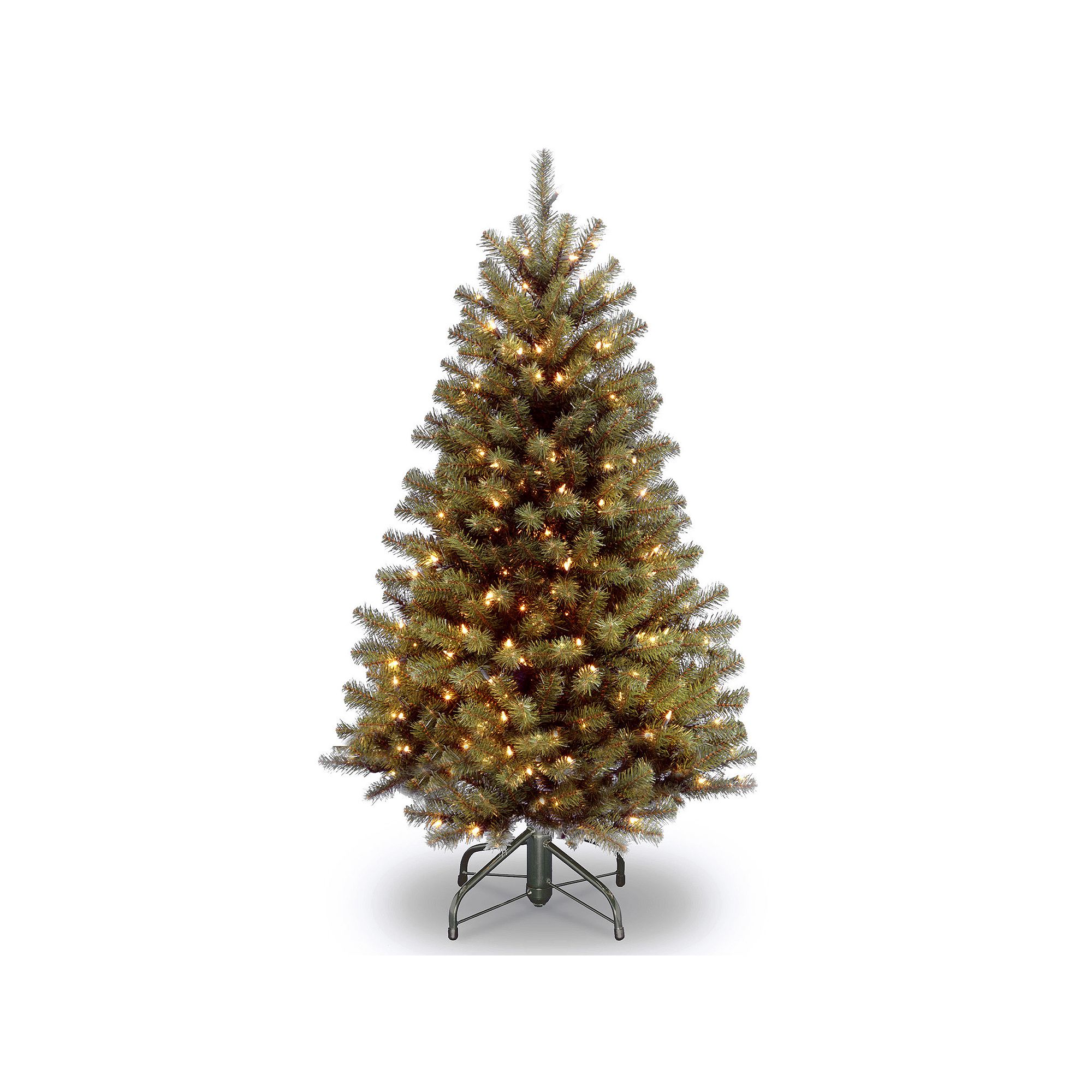 National Tree Company 4.5-ft. Pre-Lit North Valley Spruce Artificial Christ