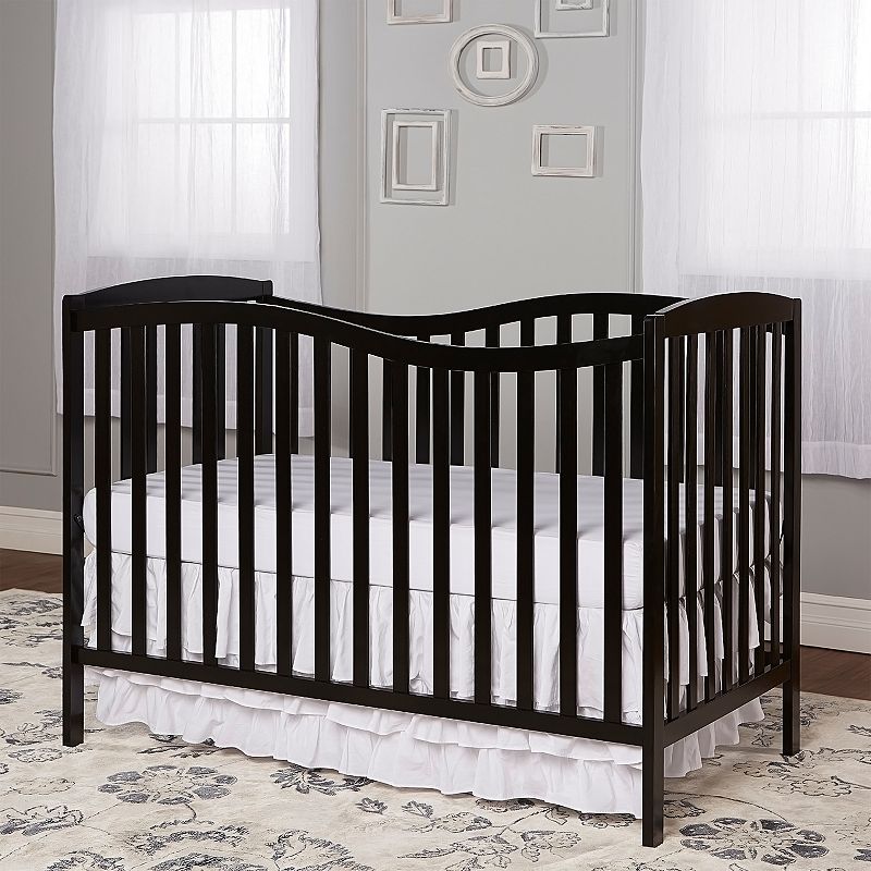 Dream On Me Chelsea 5-in-1 Convertible Crib Black