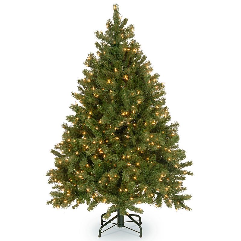 4.5-ft. Pre-Lit Feel Real Downswept Douglas Fir Artificial Christmas Tr