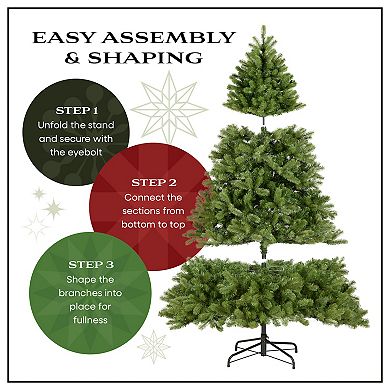 National Tree Company 6.5-ft. Pre-Lit ''Feel Real'' Downswept Douglas Fir Artificial Christmas Tree