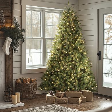National Tree Company 7.5-ft. Pre-Lit ''Feel Real'' Downswept Douglas Fir Artificial Christmas Tree