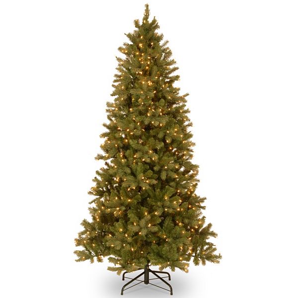 7.5-ft. Pre-Lit ''Feel Real'' Downswept Douglas Fir Slim Artificial ...