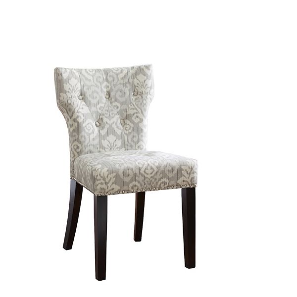 Madison Park Emilia Tufted Back Dining, Tufted Dining Room Chairs Gray