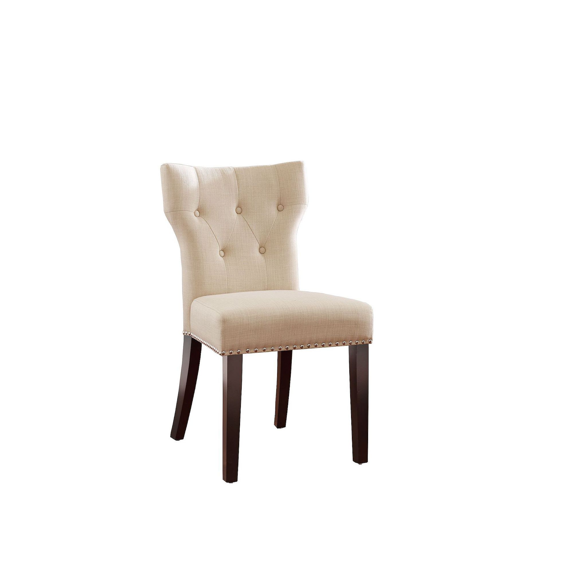 Madison Park Emilia Tufted Back Dining Chair, Solid Bistro