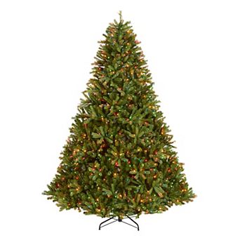 National Tree Company 7.5-ft. Pre-Lit Multicolor ''Feel Real'' Jersey Frasier Fir Artificial Christmas Tree