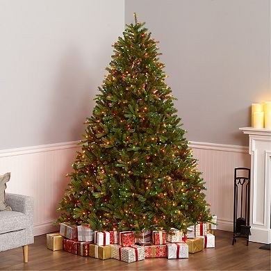 National Tree Company 7.5-ft. Pre-Lit Multicolor ''Feel Real'' Jersey Frasier Fir Artificial Christmas Tree