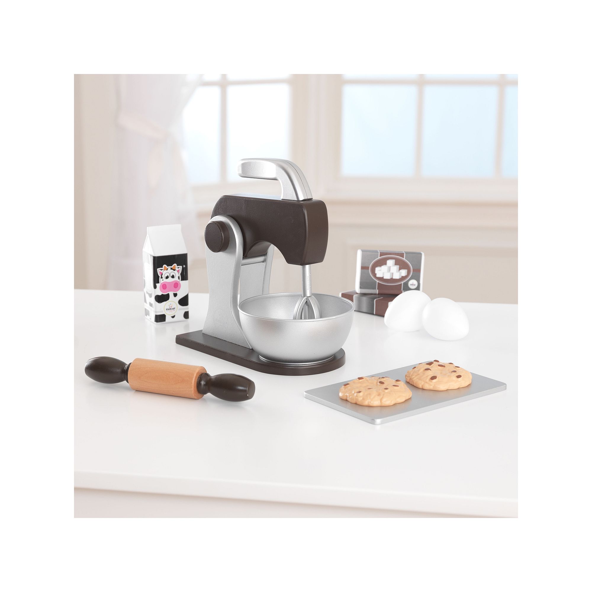 KidKraft Wooden Baking Set, Brown