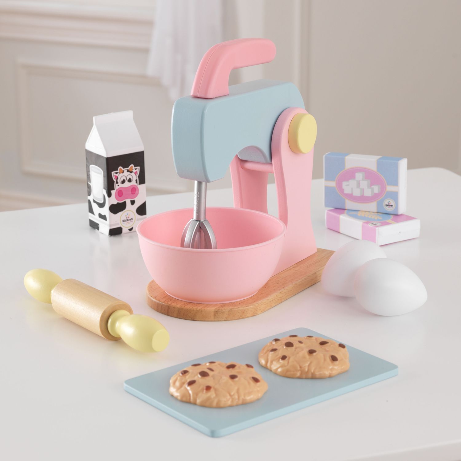 kids wooden baking set