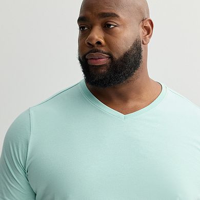 Big & Tall Apt. 9® Premier Flex Short Sleeve V-Neck Tee
