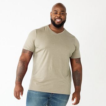 Big & Tall Apt. 9® Premier Flex Short Sleeve V-Neck Tee