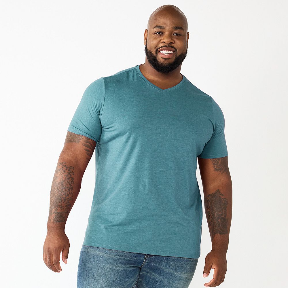 Big & Tall Apt. 9® Premier Flex Short Sleeve V-Neck Tee