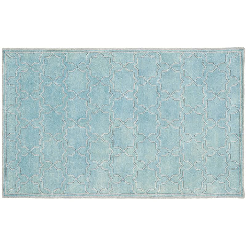 Safavieh Chatham Border Geometric Wool Rug, Grey, 8X10 Ft