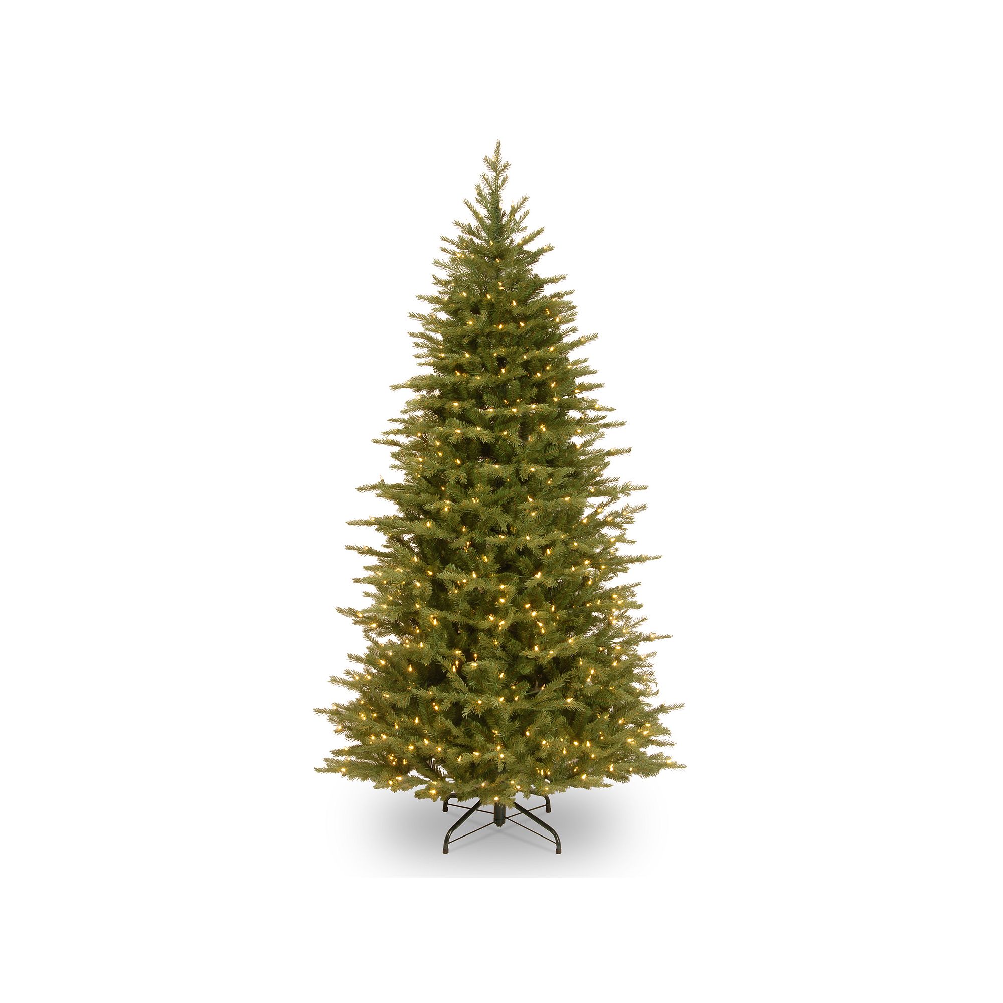 7.5-ft. Pre-Lit Multicolor LED Feel-Real Nordic Spruce Christmas Tree, 