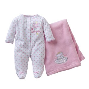 Baby Starters Baby Girl Sleep & Play & Blanket Set
