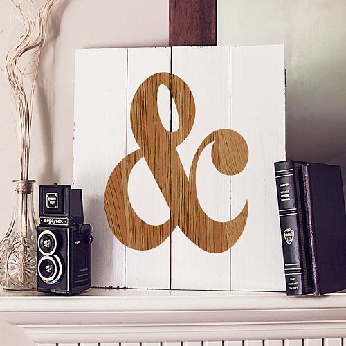 Cathy’s Concepts Rustic Ampersand Wood Wall Art