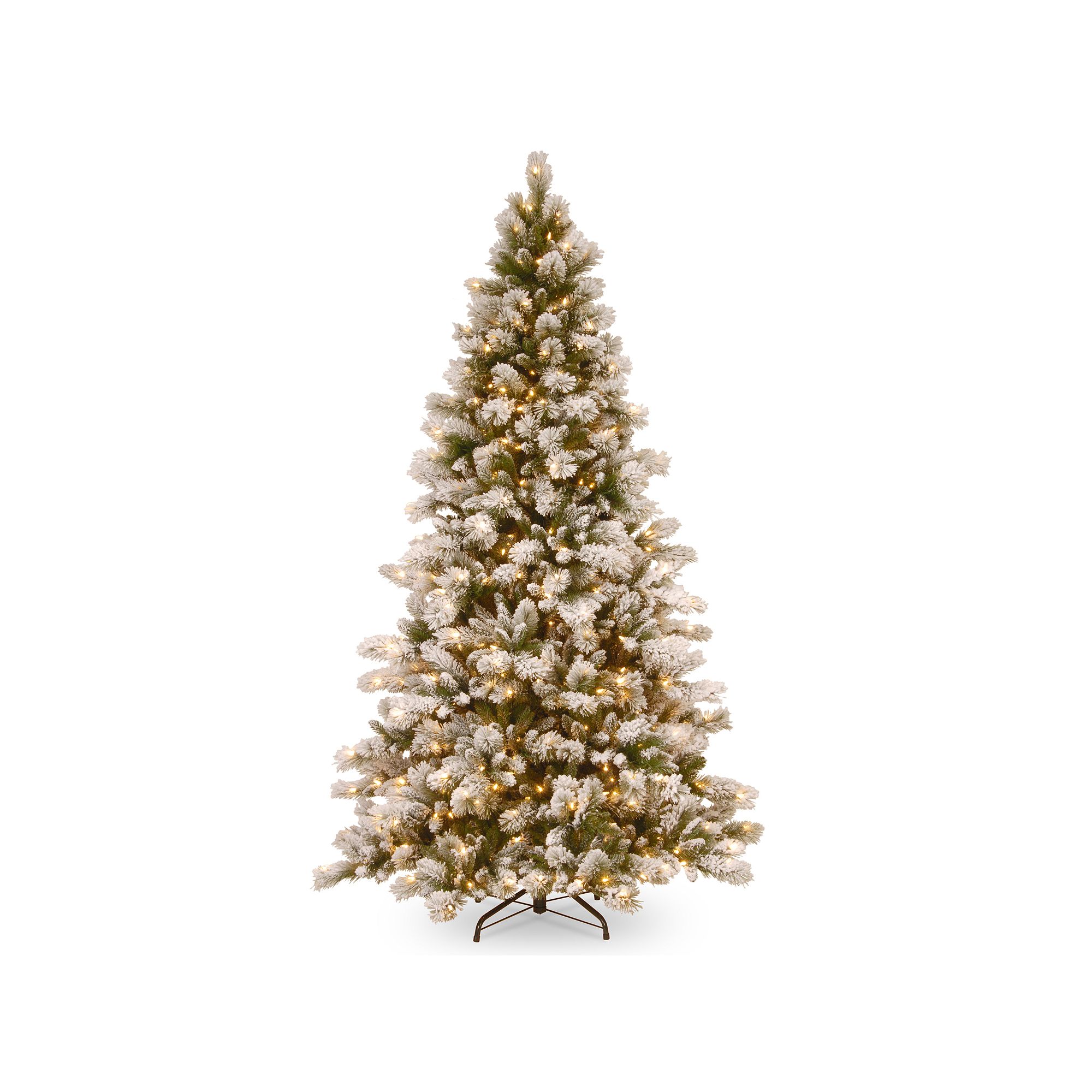 National Tree Company 7.5-ft. Pre-Lit Snowy Westwood Pine Artificial Christ