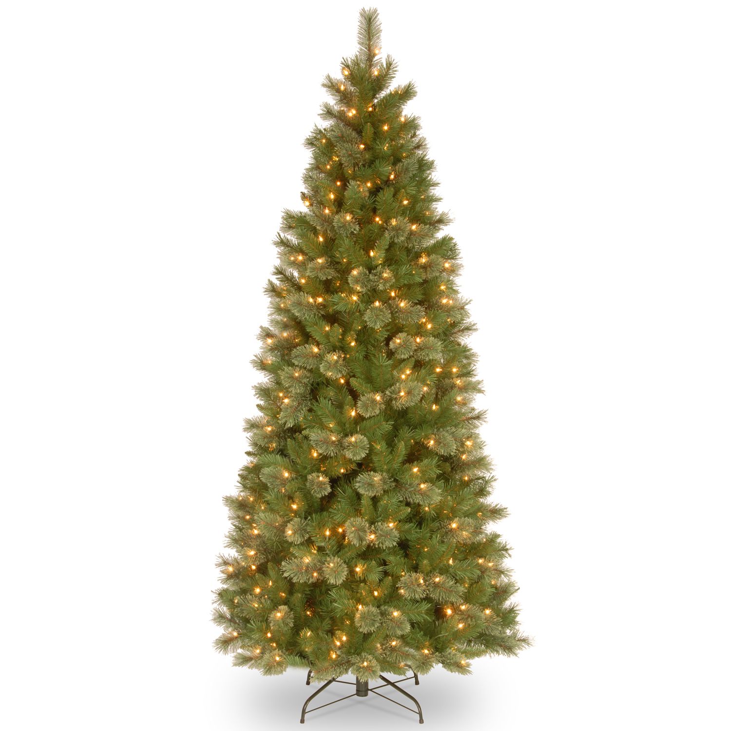 7.5' Pre-Lit LED Monterey Spruce Artificial Christmas Tree, Warm White Lights by Christmas Central