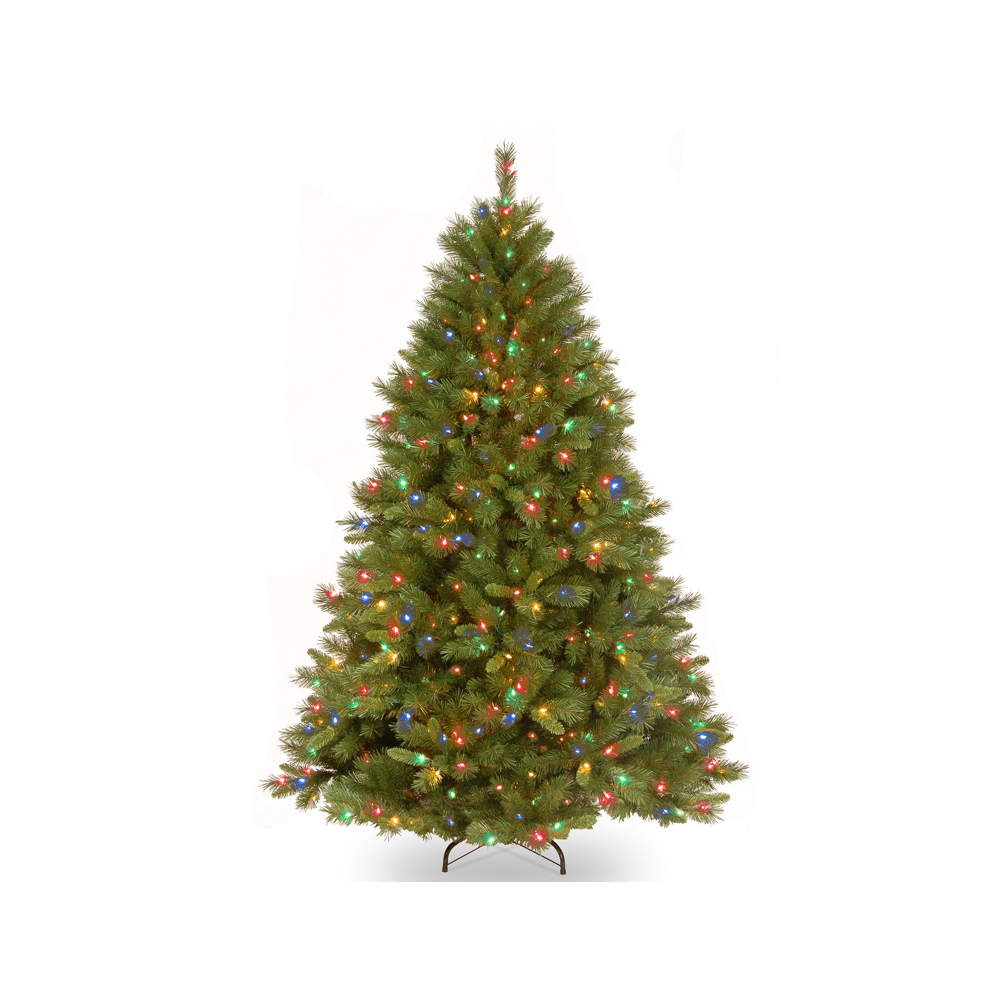 7.5-ft. Pre-Lit Multicolor Light Winchester Pine Artificial Christmas Tree,