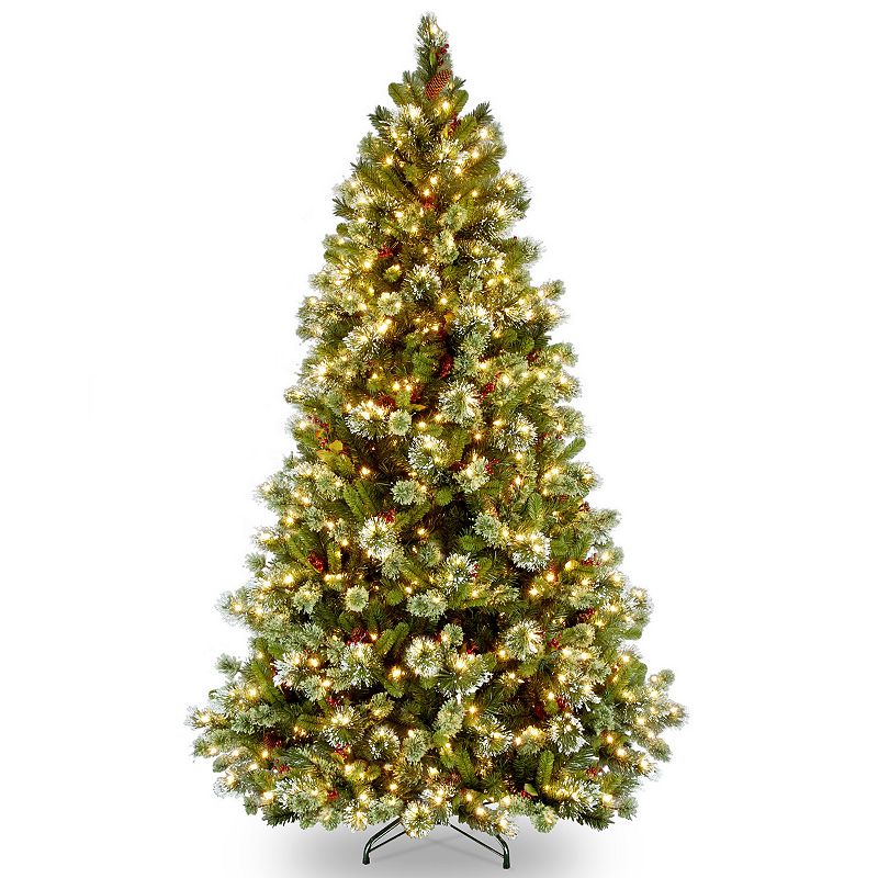 7.5-ft. Pre-Lit Wintry Pine Artificial Christmas Tree, Green