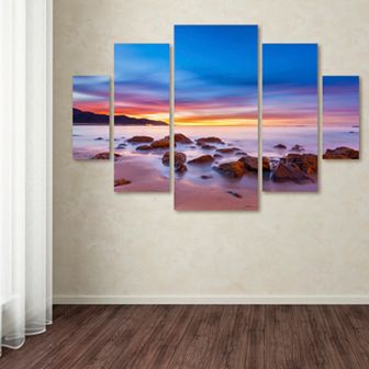 Trademark Fine Art ''Mussel Shoals Morning'' 5 pc Wall Art Set