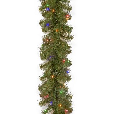 9-ft. Pre-Lit Dual Color LED North Valley Spruce Artificial Garland