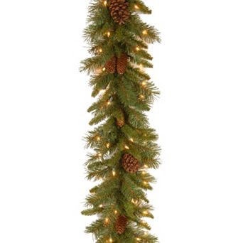 National Tree Company 9-ft. Pre-Lit Pinecone Artificial Garland