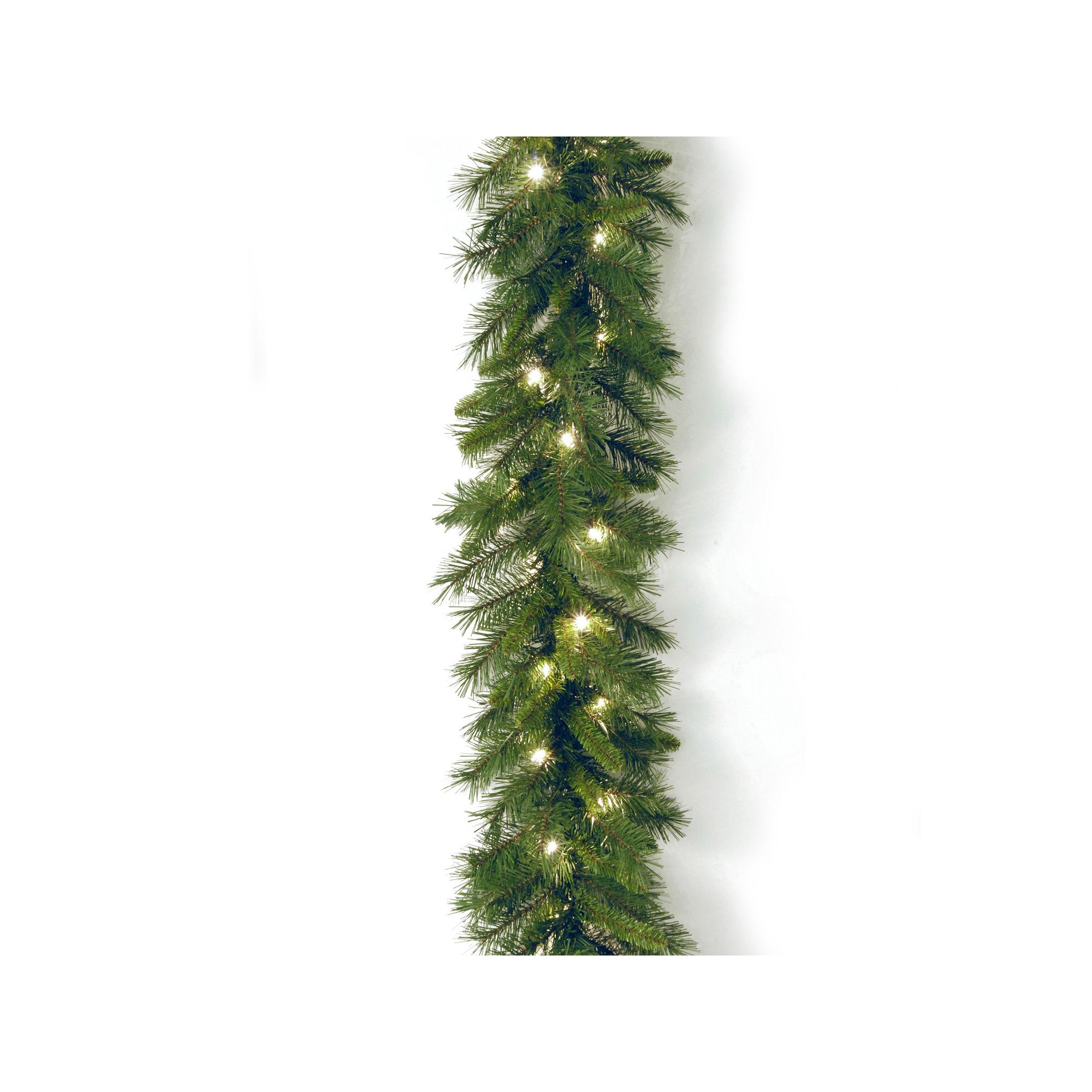 9-ft. Pre-Lit Winchester Pine Garland, Green