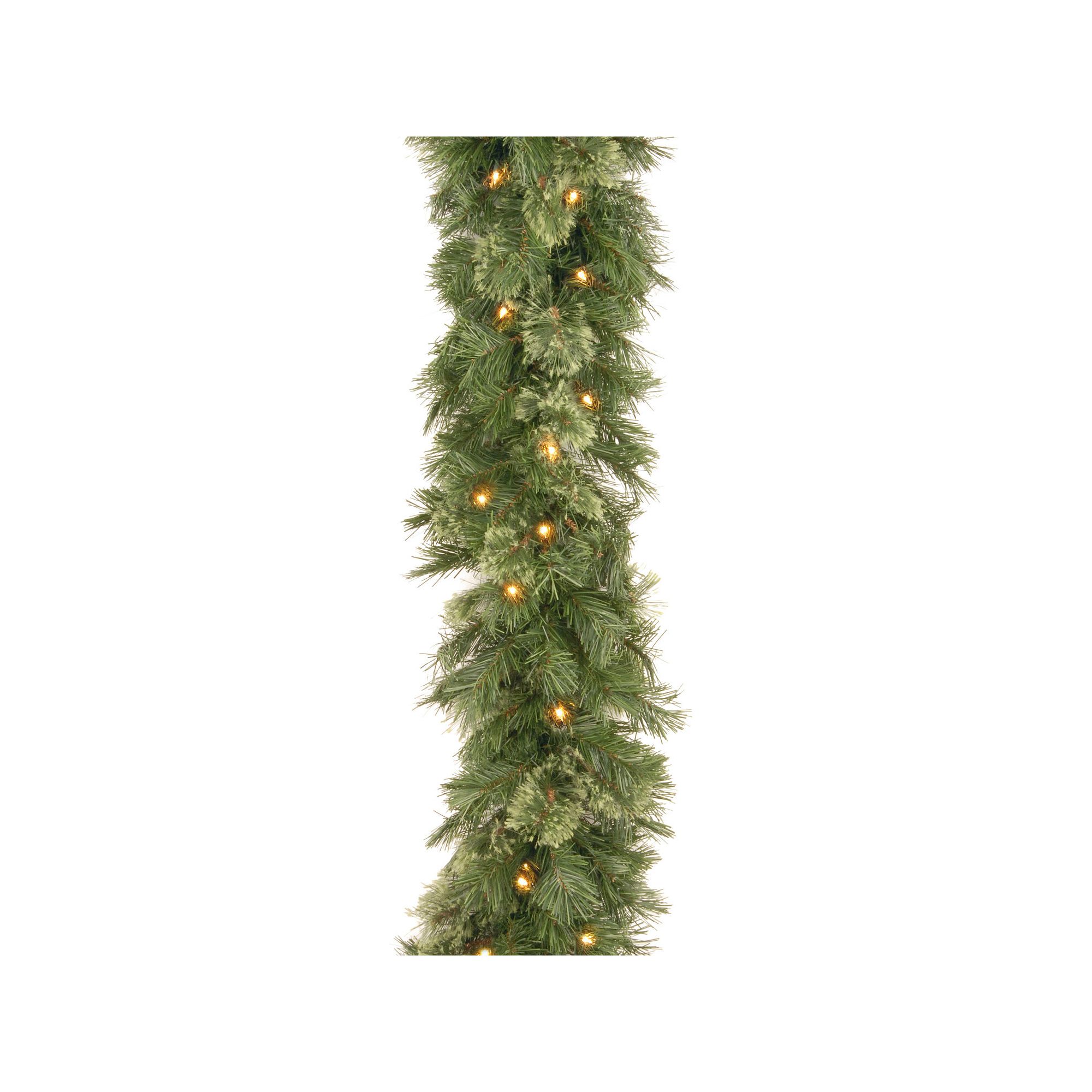 9-ft. Pre-Lit Wispy Willow Garland, Green