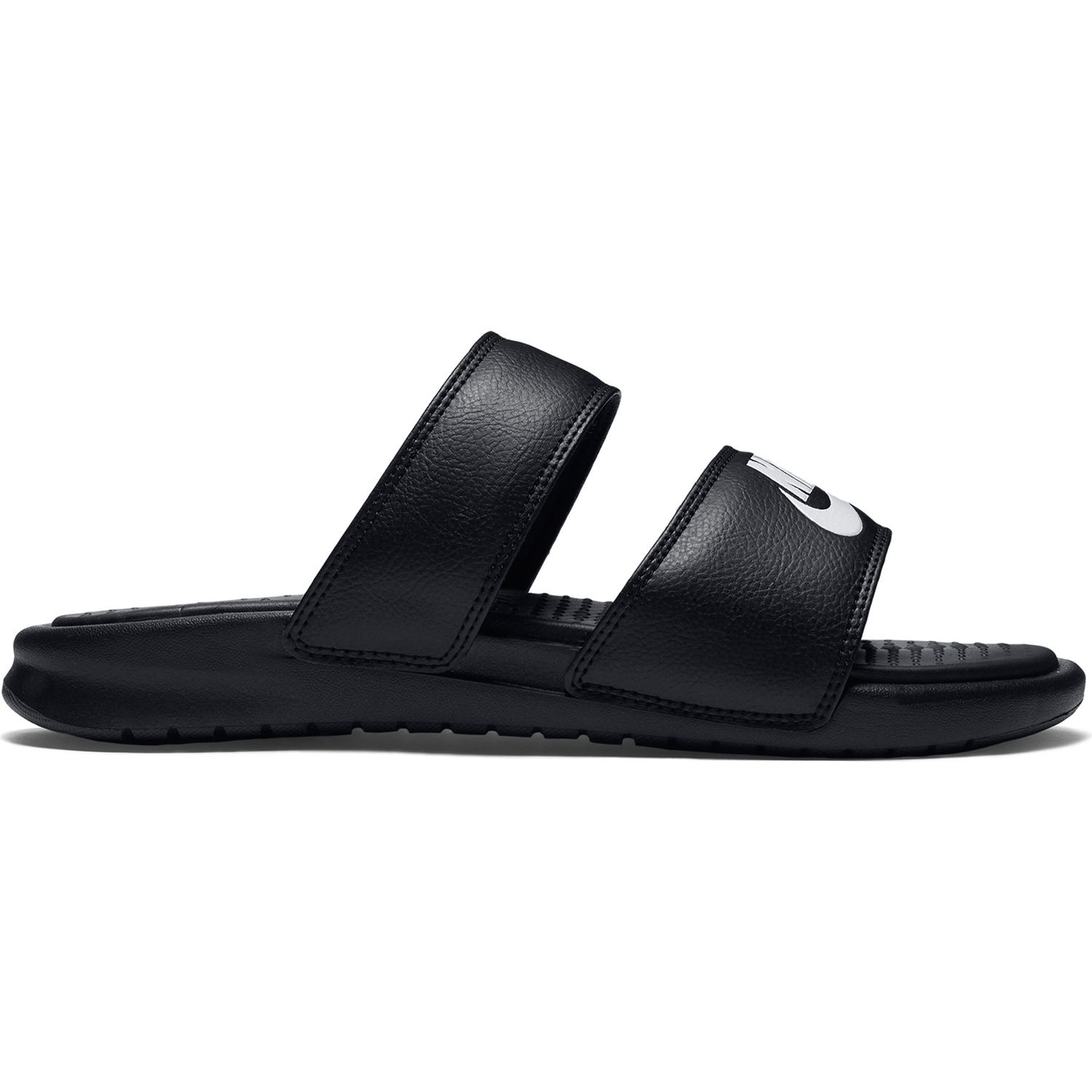 nike sandals womens black and white