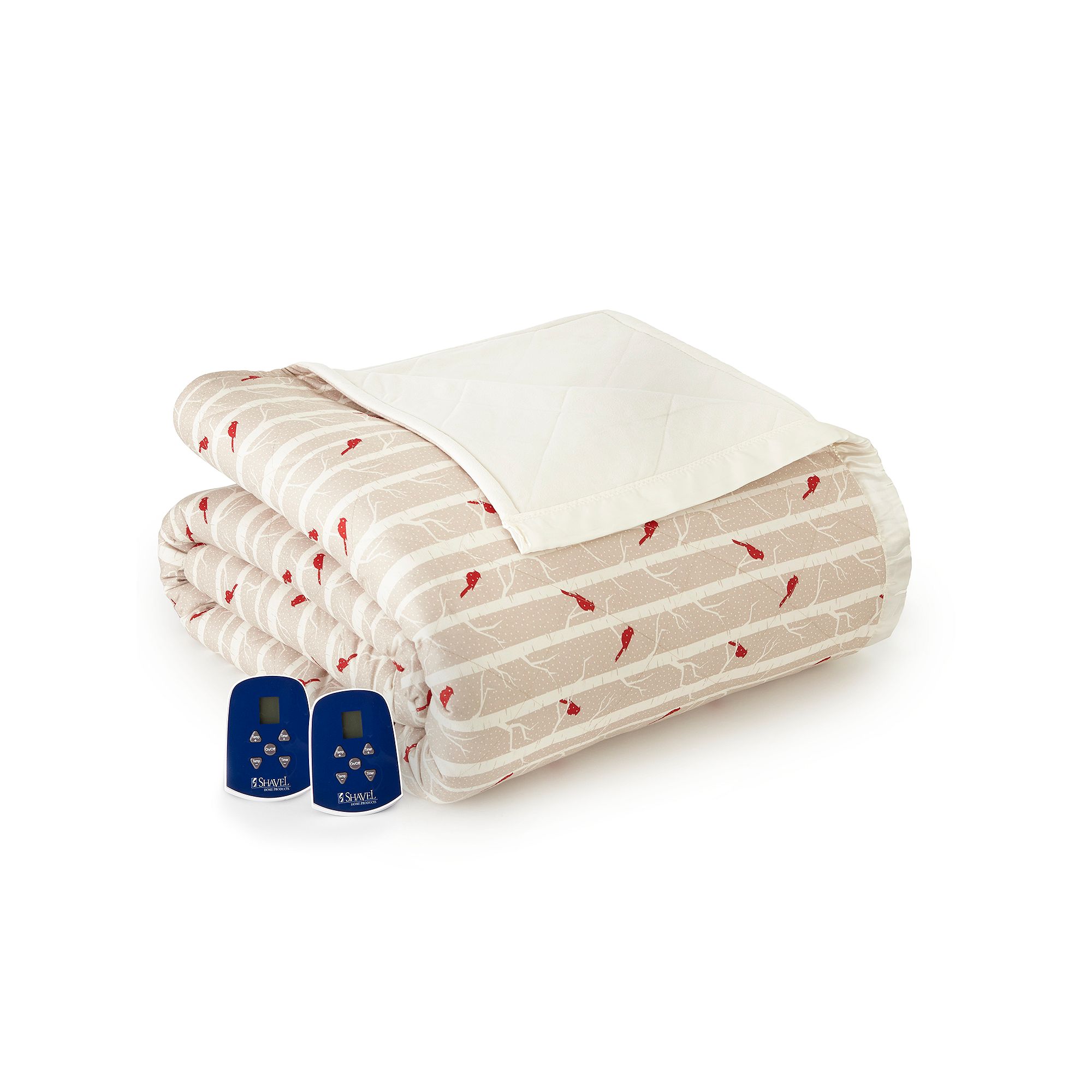 Micro Flannel® Electric Heating Blanket, Cardinals