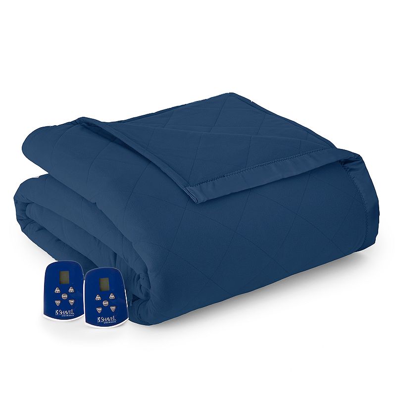 46239697 Micro Flannel Electric Heating Blanket, Blue, King sku 46239697