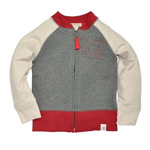 Baby Boy Burt's Bees French Terry Baseball Jacket