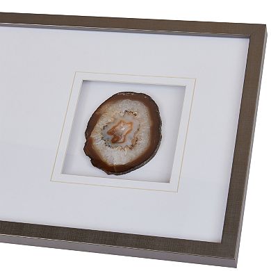 Madison Park Natural Agate Stone Framed Wall Art
