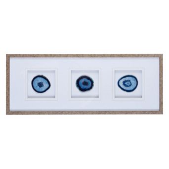 Madison Park Natural Agate Trio Framed Wall Art