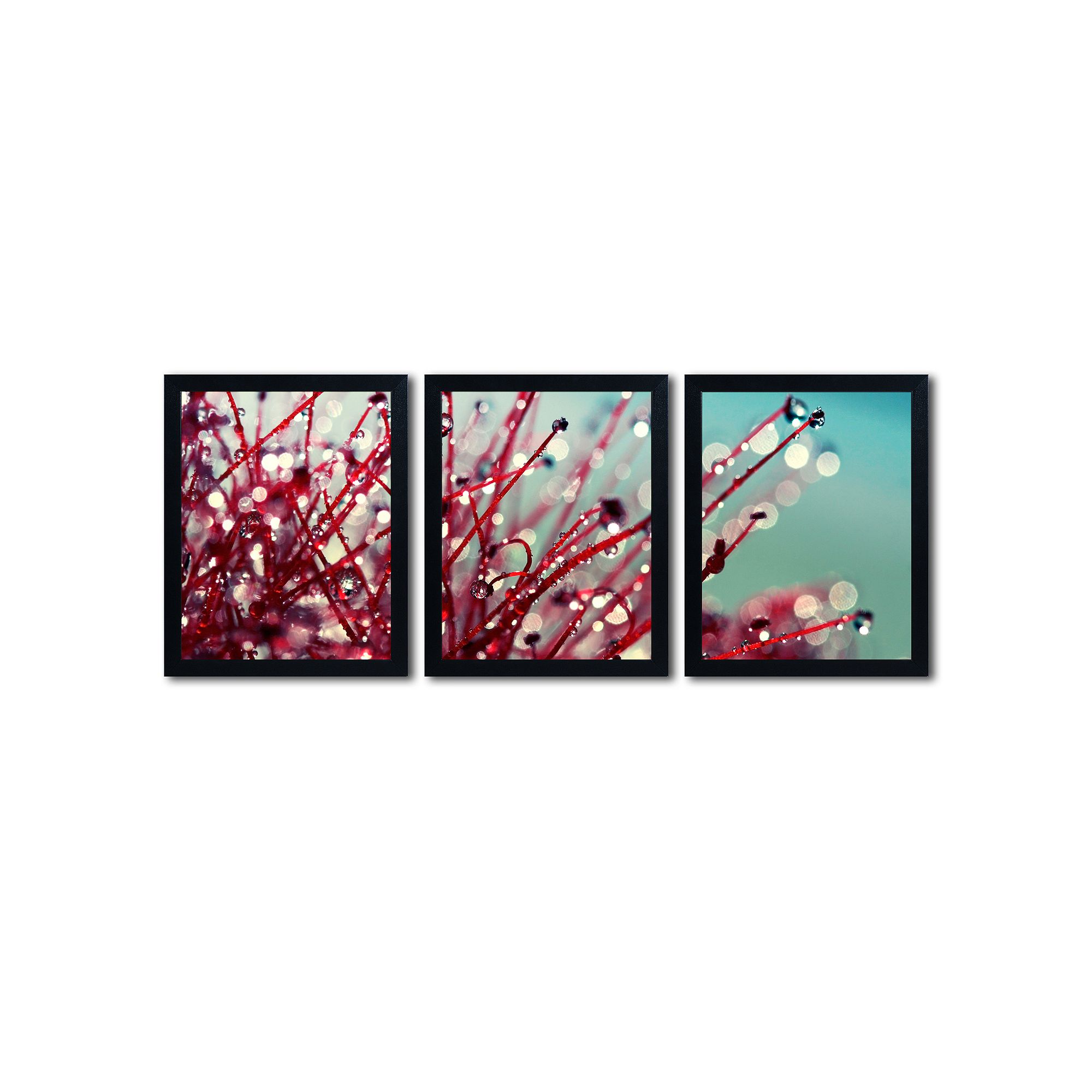 Trademark Fine Art For You And Me 3-pc. Wall Art Set, Red