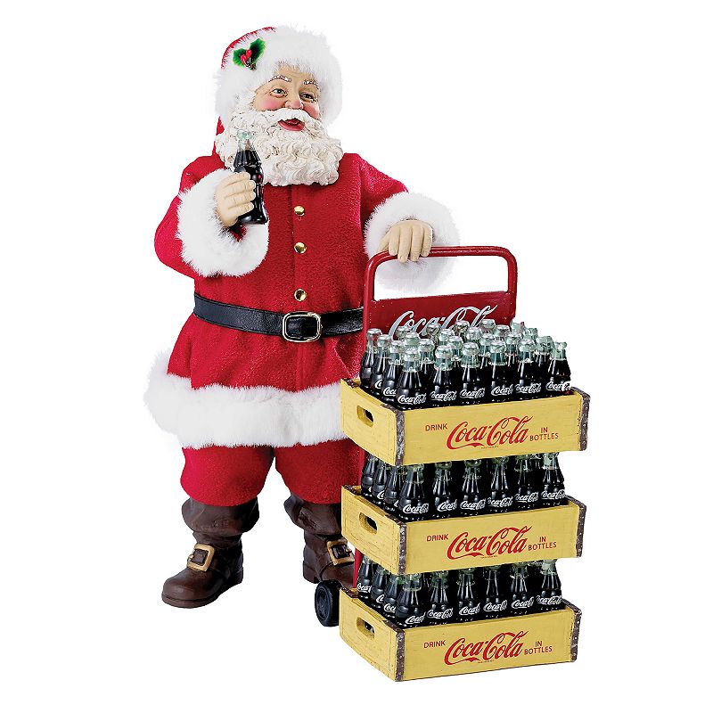 Coca-Cola Delivery Cart Santa, Multicolor