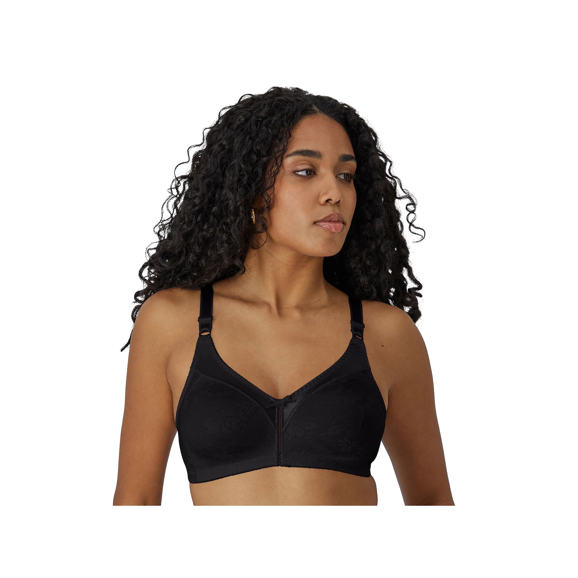 Bali Double Support Lace Full-Figure Wireless Bra DF3372, Womens, Size: 36